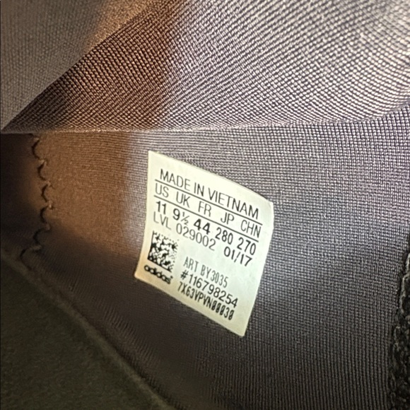 Adidas Black and White Knit Sneakers - Picture 5 of 7